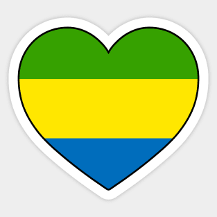 Heart - Gabon _111 Sticker
